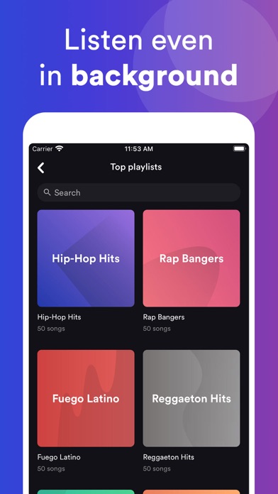 eSound - MP3 Music Player App Screenshot