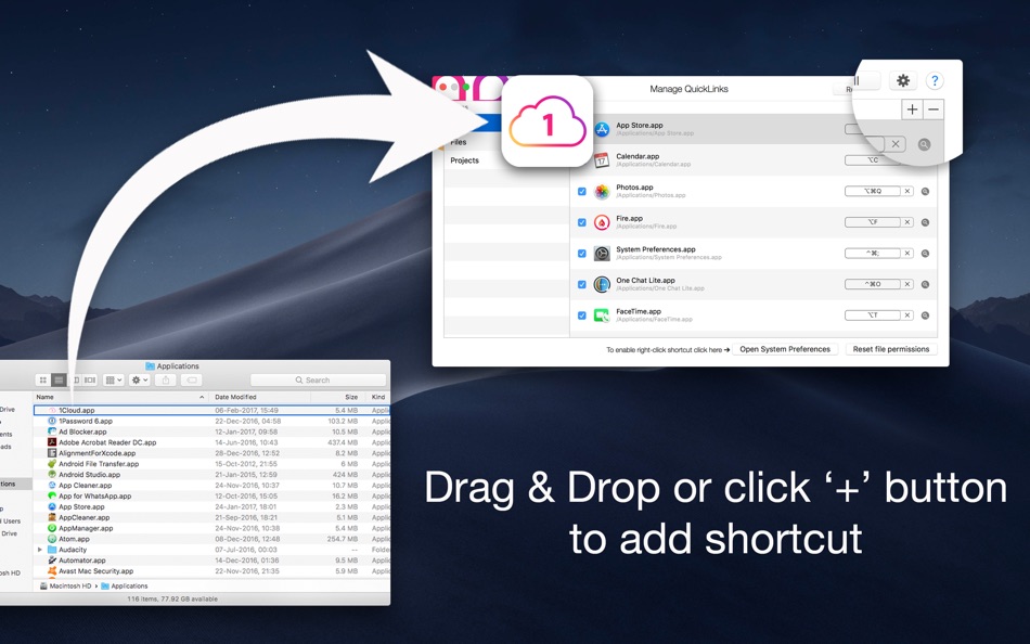 Shortcuts App : QuickLinks - 3.3 - (macOS)