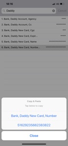 *Passwords* Select & Paste screenshot #2 for iPhone