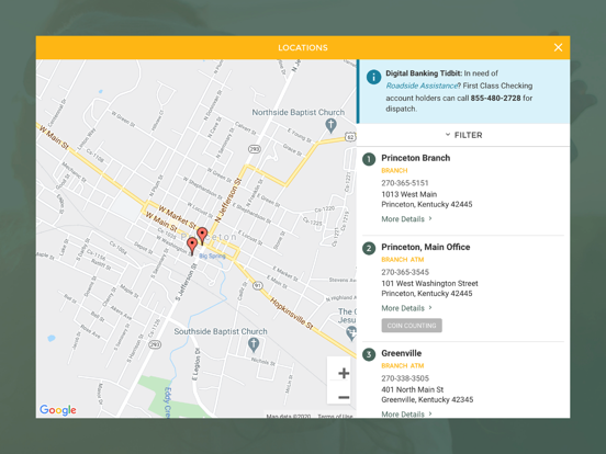 First Southern National Bank iPad screenshot 3 - Finance app