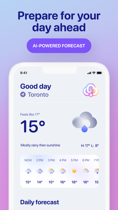 Weather & Health Live Forecast Screenshot