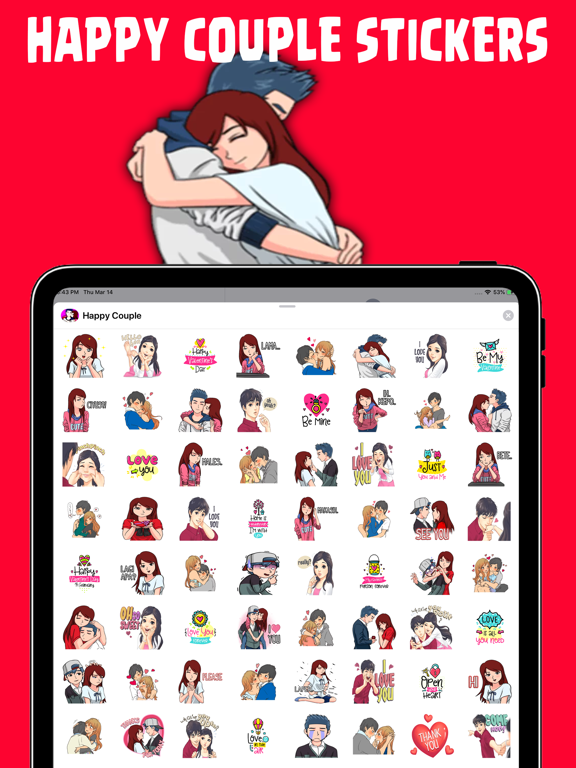 Screenshot #4 pour Happy Couple Sticker