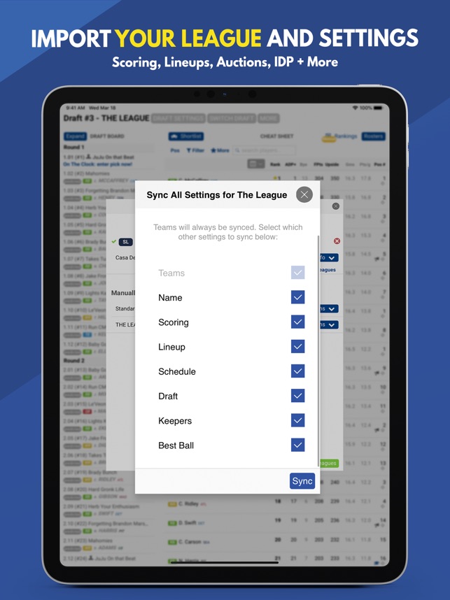 Fantasy Football Draft Kit UDK on the App Store