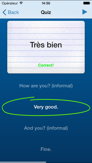 Learn French - Très Bien Screenshot