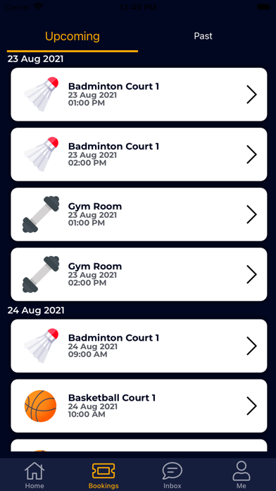 SIA Group Sports Club Screenshot