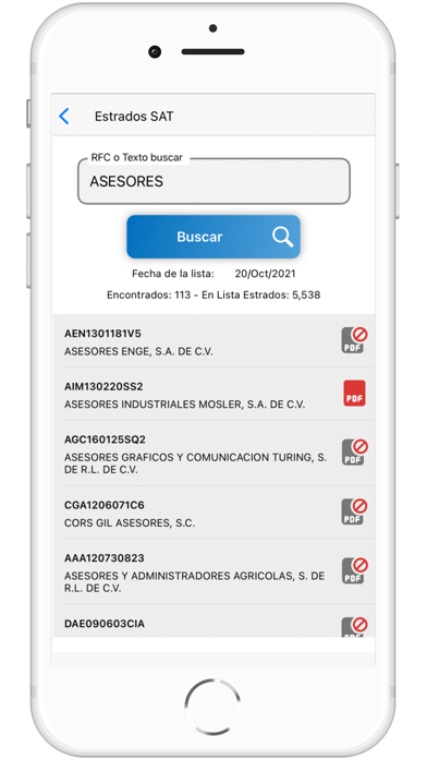 eListasNegras Screenshot