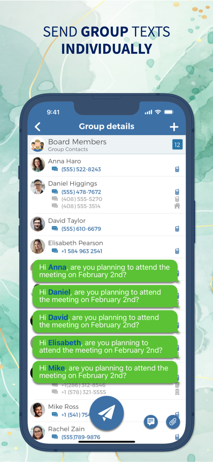 Group Text  Mass Text message