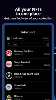 token.art: nft wallet viewer iphone screenshot 1