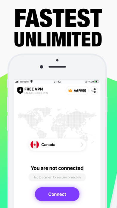 Free VPN: Unlimited Proxy VPN Screenshot