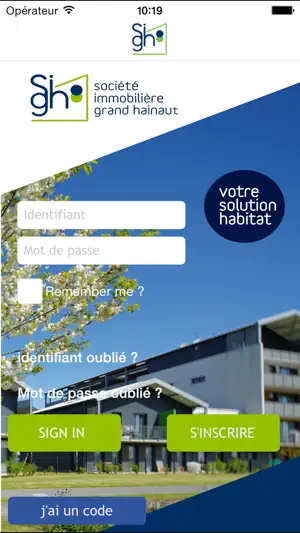 Mon espace SIGH screenshot 2