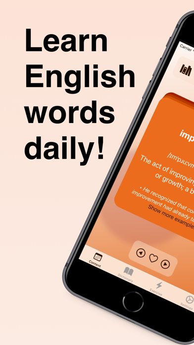 New Vocabulary Builder: Daily Screenshot