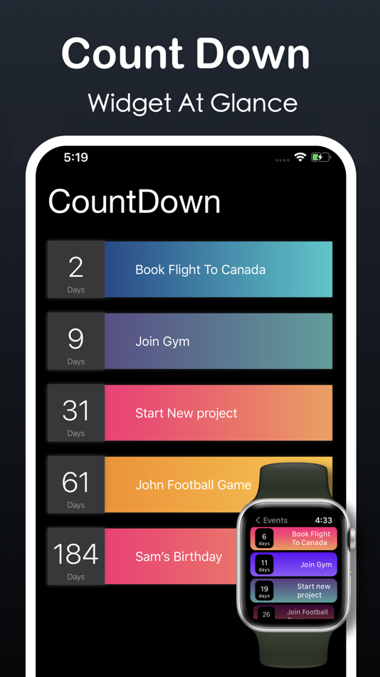 #3. CountDown Widget - Pro wedges (iOS) 게시자: Amit Verma