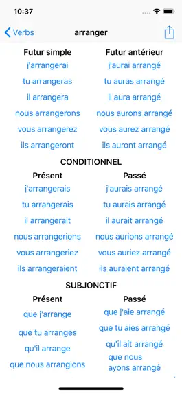 Game screenshot Conjugaison Française hack