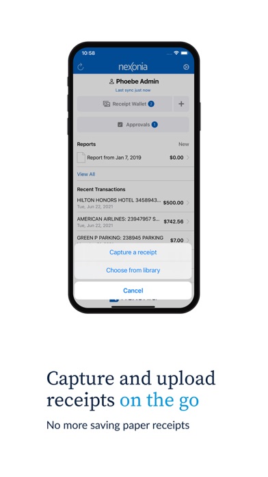 Nexonia Expenses Screenshot
