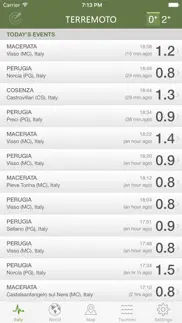 terremoto iphone screenshot 2