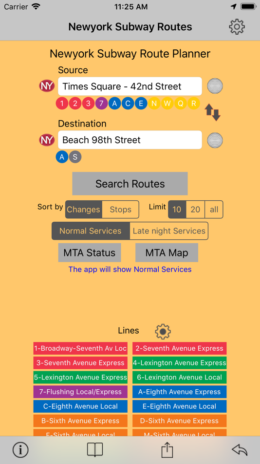 New York Subway Route Planner - 2.7 - (iOS)