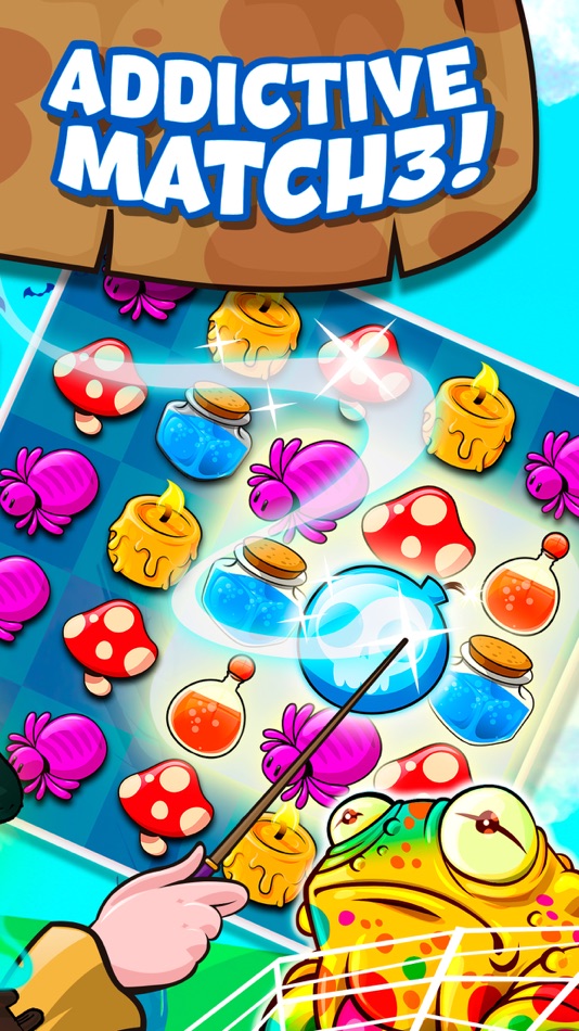 #2. Apprentice Witch Match 3 (iOS) 由: One Up Games Studio