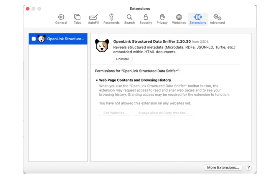 #1. OSDS - Structured Data Sniffer (macOS) بواسطة: OpenLink Software Inc.