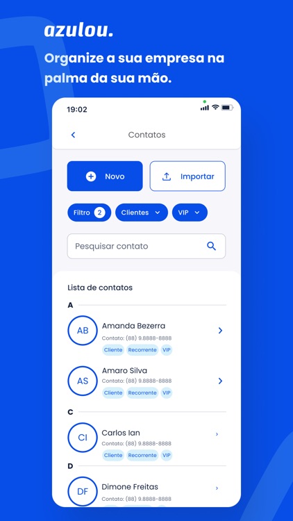 Azulou - Agenda, Vendas e Site
