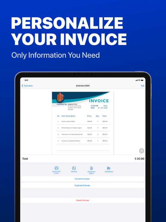 Invoice Maker Docly screenshot 4