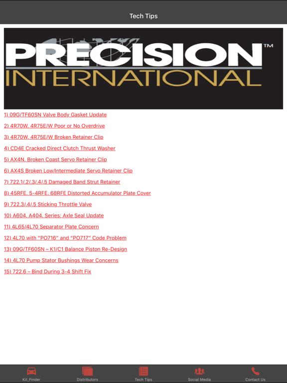 PI Kit Finder iPad screenshot 4 - Reference app