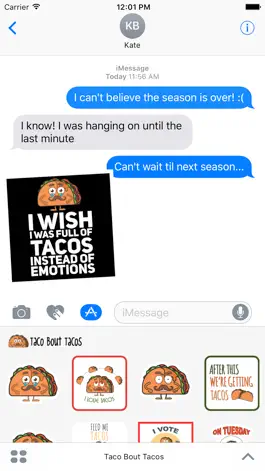 Game screenshot Taco Stickers for iMessage apk
