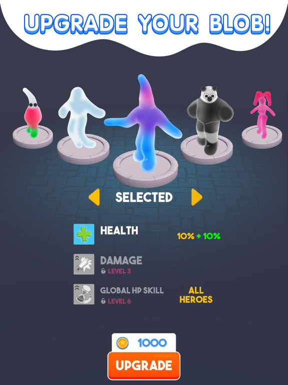 Blob Hero iPad screenshot 6 - Games app