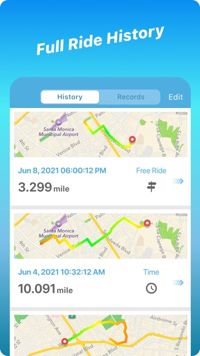 Bicycle ride tracker PRO Screenshot