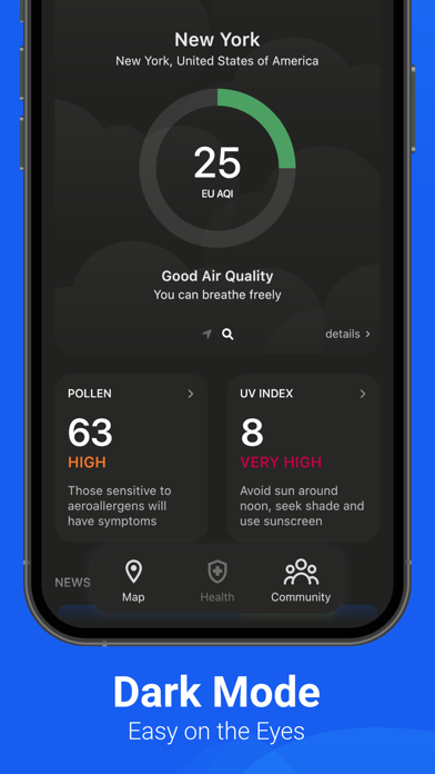 Air Quality & Pollen - AirCare Screenshot