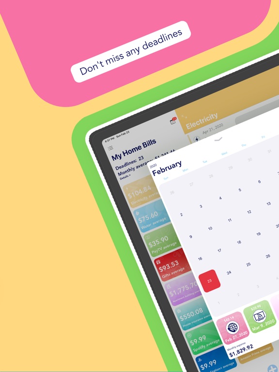 My Home Bills: Expense Tracker iPad screenshot 7 - Finance app