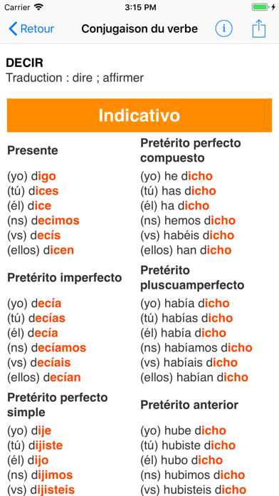 El Conjugador Screenshot