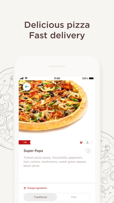 Папа Джонс - Доставка пиццы Screenshot