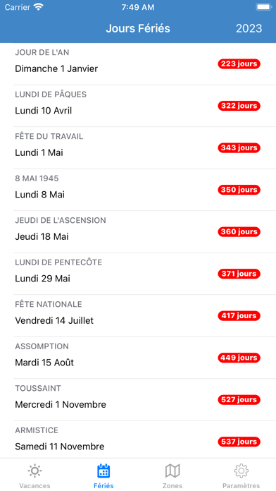 France Vacances Screenshot