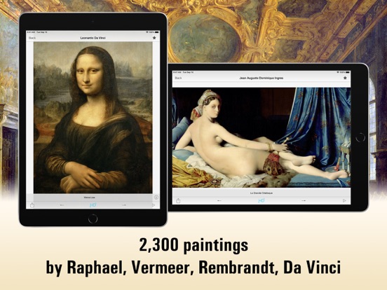 Louvre HD iPad app afbeelding 1