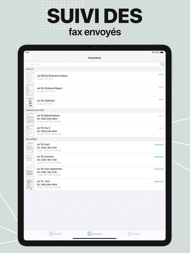 FAX FREE・Scanner de documents dans l'App Store