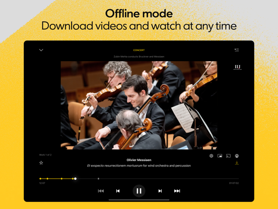 Berliner Philharmoniker iPad app afbeelding 7