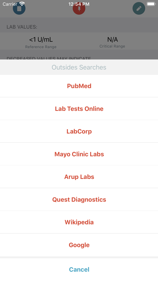 #6. Lab Values Reference (iOS) 由: Imago AI LLC