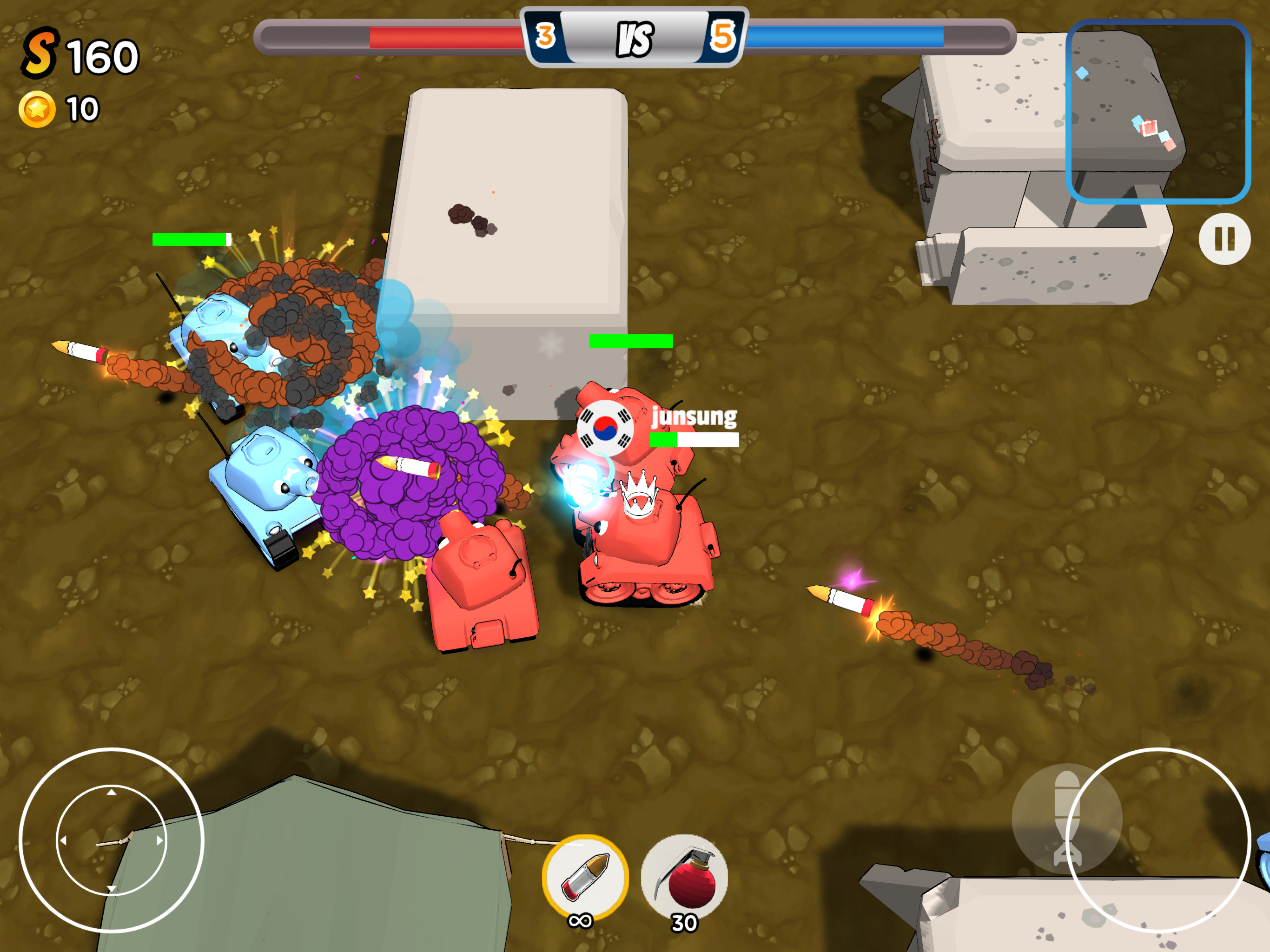 Mini Tank- Hit,Shoot,Action