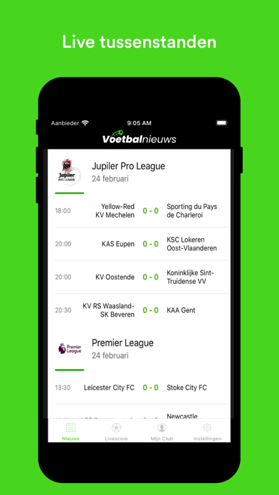 VoetbalNieuwsBe Screenshot