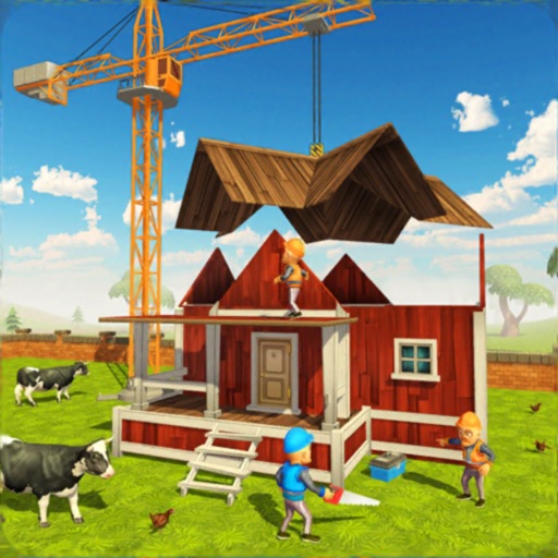 Modern Farm House Construction icon