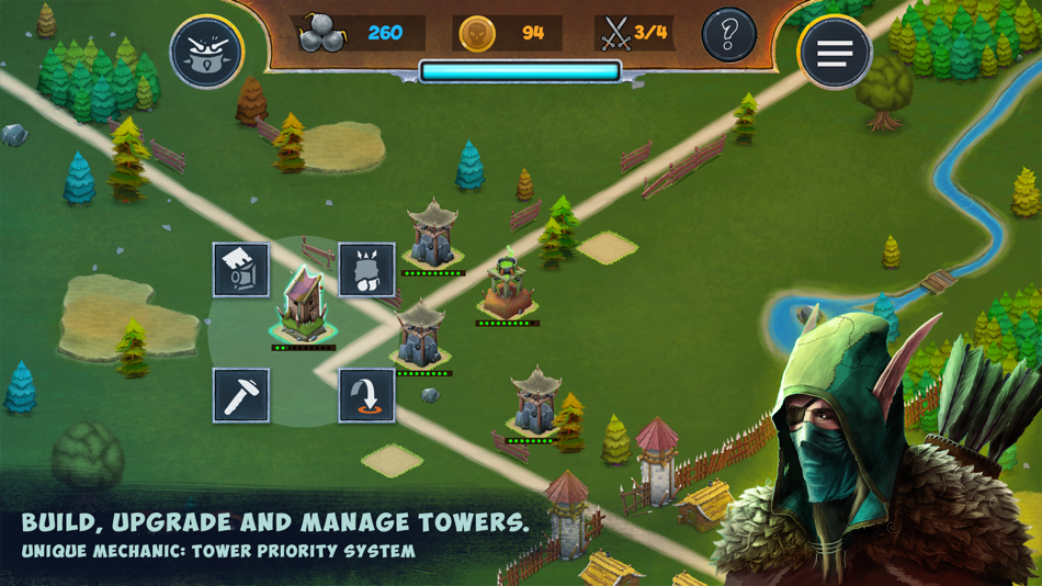 #2. Hooman Invaders Tower Defense (iOS) By: ASSIST Software SRL