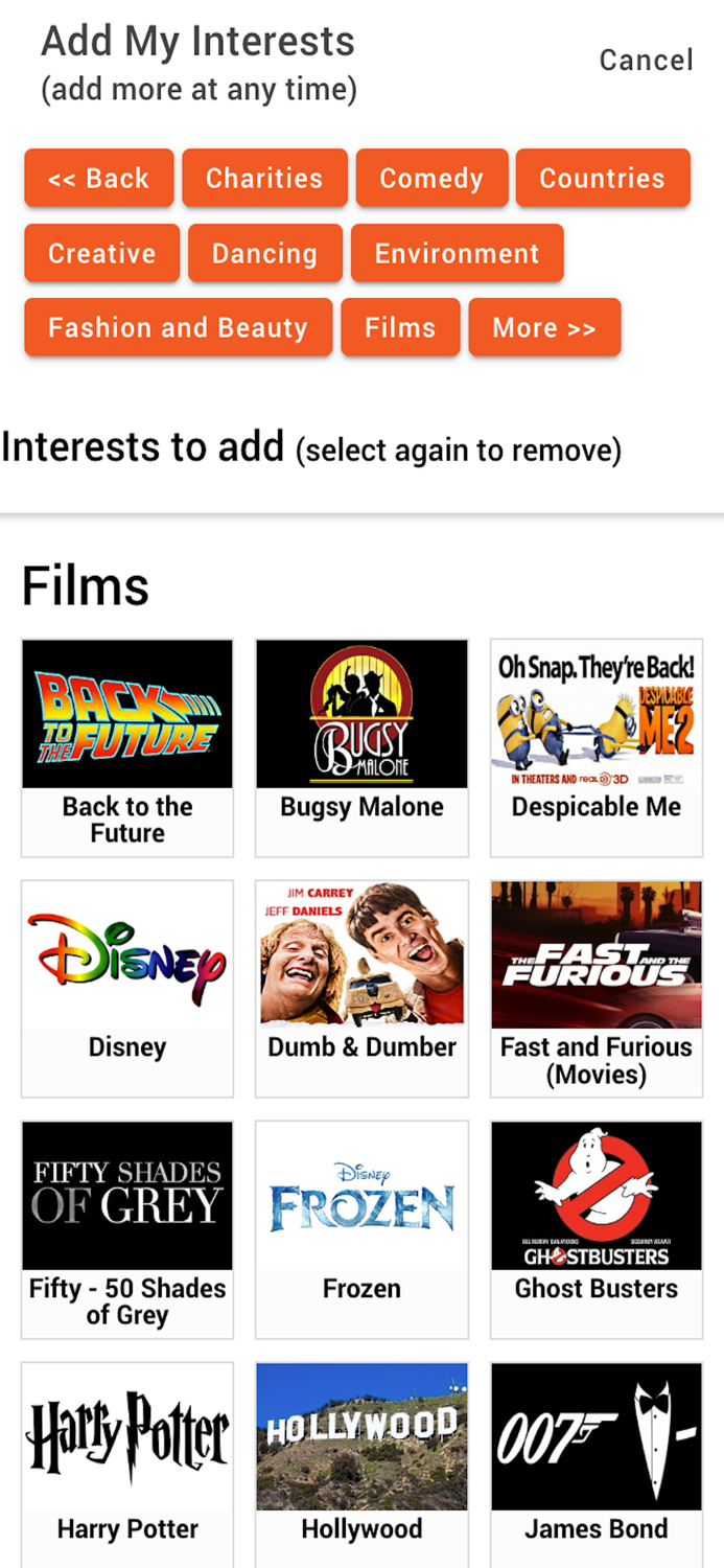 Simterest - Similar Interests