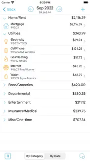 homebudget lite (w/ sync) iphone screenshot 2