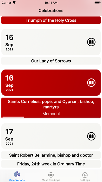 Liturgical: Catholic Calendar Screenshot