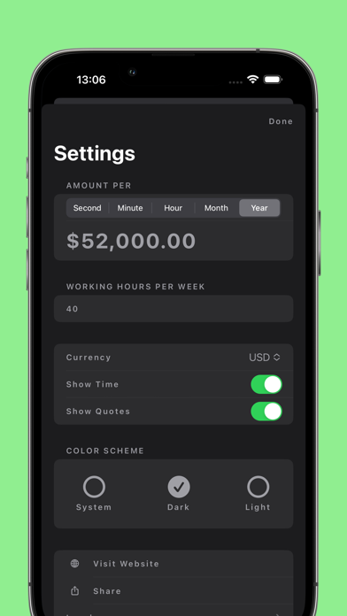 Moneyvated: Money Income Timer Screenshot