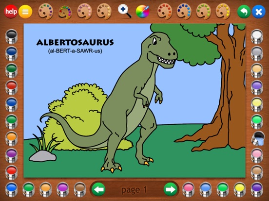 Screenshot #4 pour Coloring Book 2: Dinosaurs