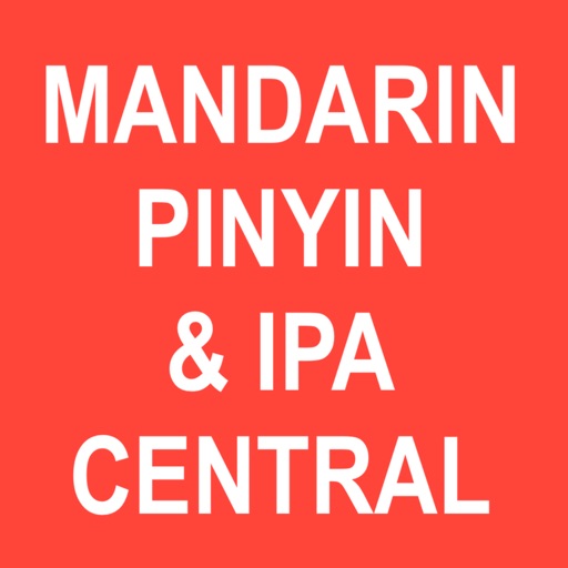 Mandarin Pinyin & IPA Central iOS App