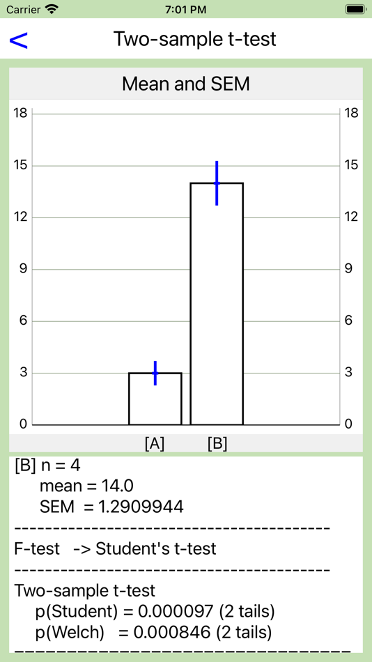#8. Stats tester mini (iOS) 由: Hideki Ono