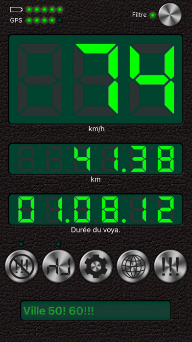 Screenshot #1 pour Compteur de vitesse + Alerte