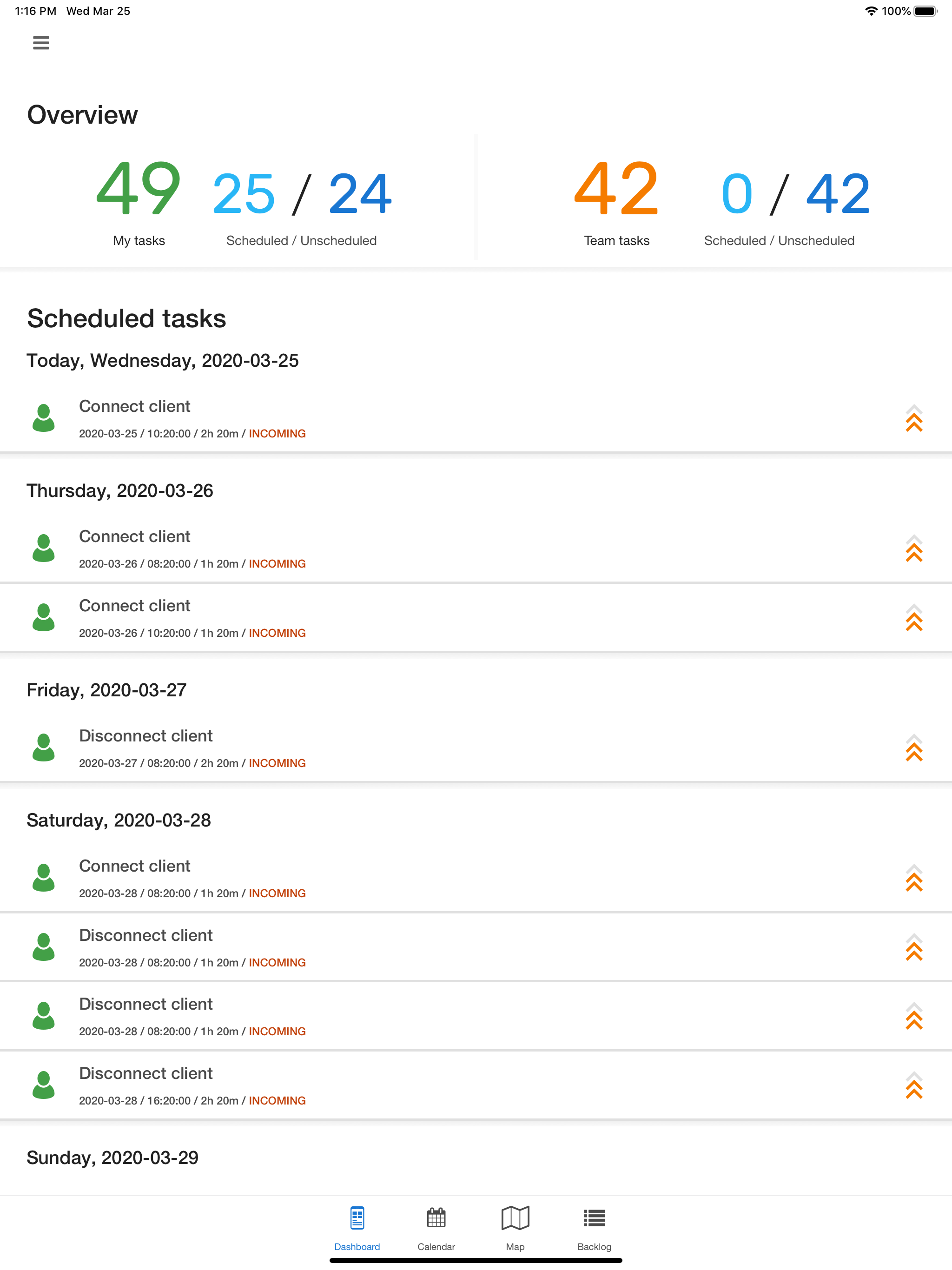 Splynx scheduler application